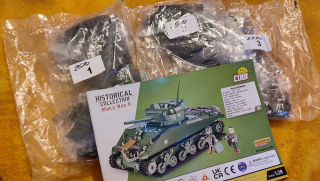 Tehly 2570 NOVINKA bez krabice - tank M4A3 Sherman